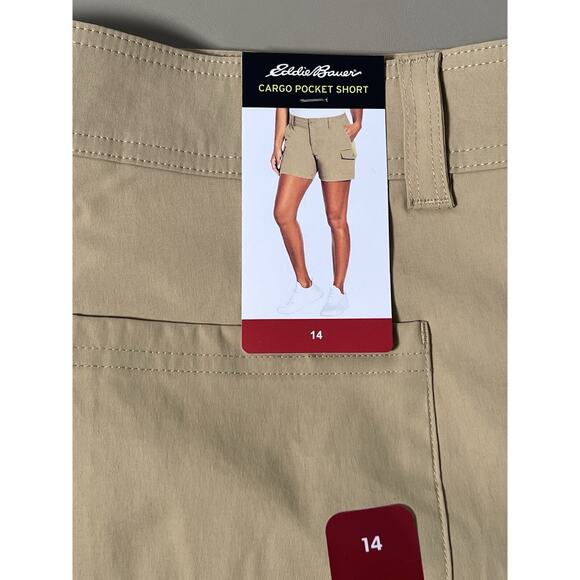 Eddie Bauer Cargo Pocket Short Women’s 14 Khaki - Picture 1 of 8